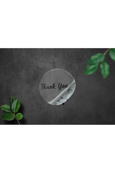 anka design Packing of 48 Transparent Stickers - Shipping Label (4X4Cm) - Thank You