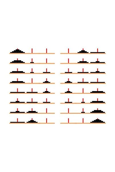 Tıfıl Toys Hanoi Kulesi Ahşap Matematiksel Zeka Oyunu Tıfıl Toys 531