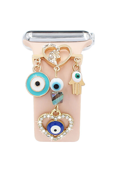 PSGT göz Süslü Apple Watch Uyumlu Charm Akıllı Saat Kordon Süsü