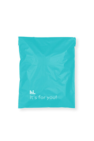 AMBALAJ PAZARI Cepsiz Turkuaz Kargo Poşeti 30x37+5 Cm - 100 Adet