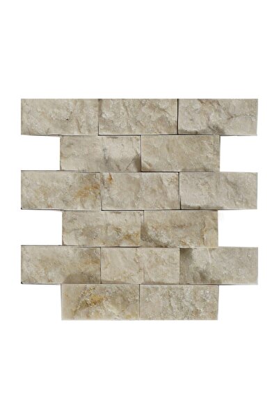 Genel Markalar Bej Mermer Fileli Patlatma Taşı 4,8 X 10 Cm