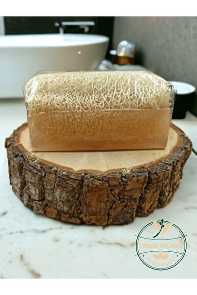 TrendMilano %100 El Yapımı Doğal Kabak Lifli Pirinç Özlü Premium Peeling Etki...