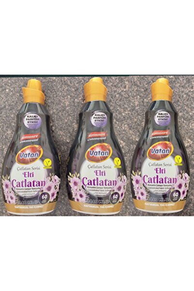 Vatan KONSANTRE ÇAMAŞIR YUMUŞATICI ELTİ ÇATLATAN 1.440 ML X 3 LÜ
