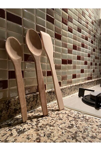 STABLE طقم ملاعق طعام خشبية ومجموعة ملاعق خشبية