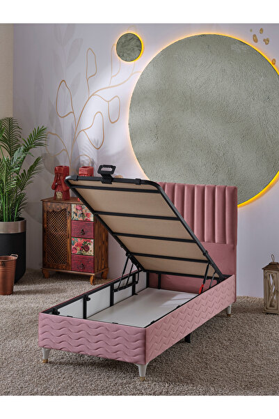 beehanem Ezgi Tek Kişilik 3Lü Set Yatak+Baza+Başlık