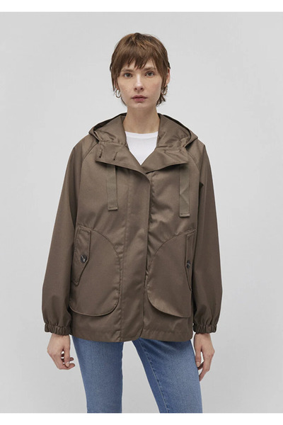 Mavi Kadın Kahve M1110014-82046 Kapüşonlu Trençkot