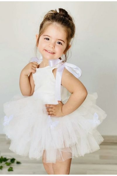 Kokosh kidss Φόρεμα γενεθλίων για κορίτσια με τούτου πεταλούδας για ειδικές περιστάσεις