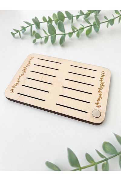 Hobianna 12Pcs Wooden Spool Stand