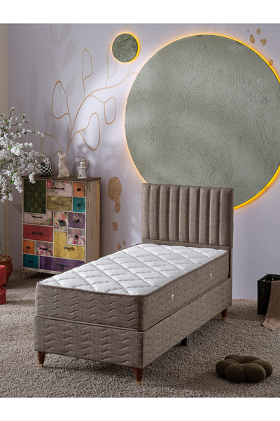 beehanem Ezgi Tek Kişilik 3Lü Set Yatak+Baza+Başlık