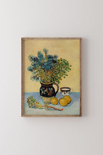 epiqart Natürmort - Vincent Van Gogh - Ahşap Desenli Çerçeve