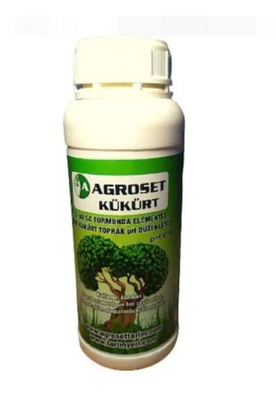 AGROSET Sıvı Toprak Düzenleyici Kükürt %80 1 Lt - Etkili Toprak Ph Düzenleyici