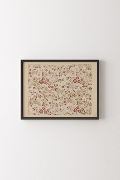 epiqart Çiçek Deseni - Siyah Çerçeve