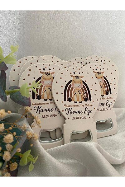 Gizem Graphic Zürafa Temalı Balon Açacak Magnet 20'li Paket