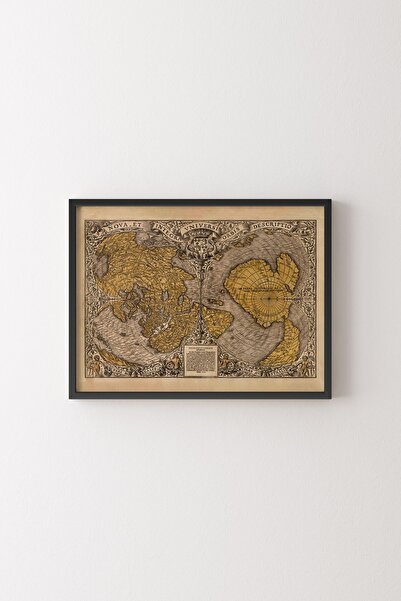 epiqart World Map - Black Frame