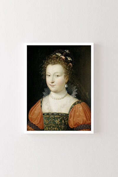 epiqart Portret de o femeie - Cadru alb