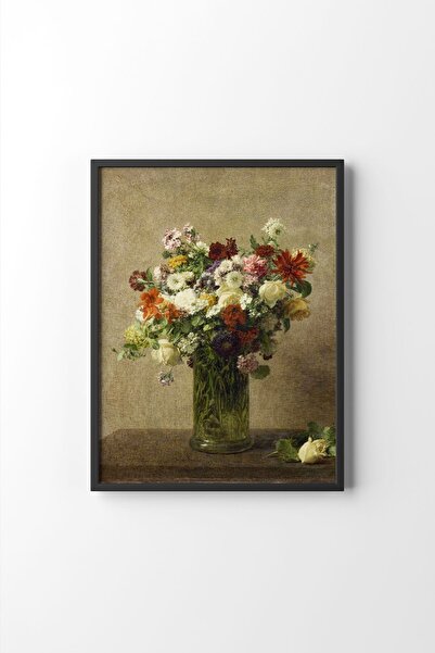 epiqart Çiçekler - Siyah Çerçeve