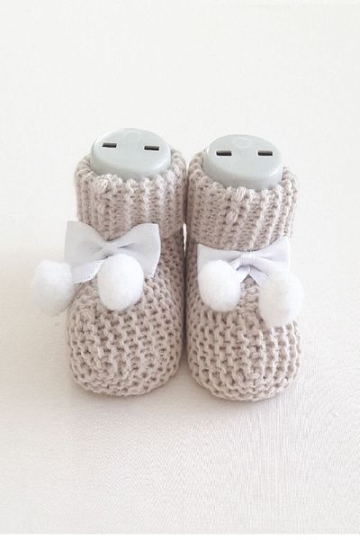 Gogo Baby Booties Knitted 0-6 Months