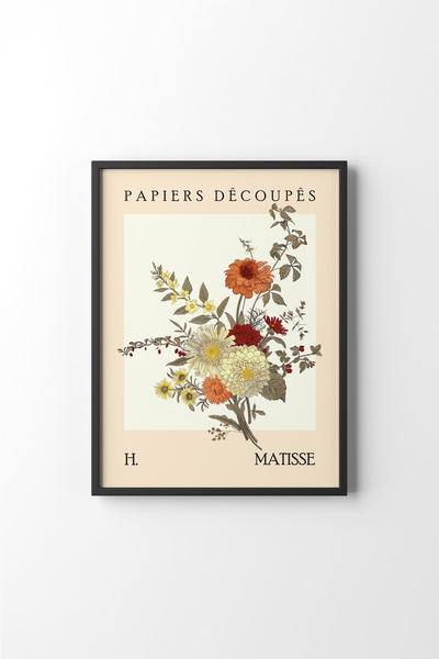 epiqart Flowers - Black Frame