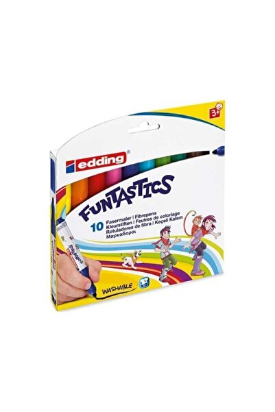 Genel Markalar Funtastıcs Jumbo Keçeli Kalem Boya 10 Renk Ed14k1099