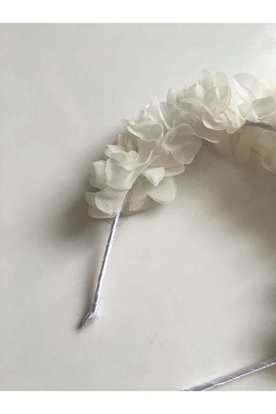 Almila Aksesuar Coroană cu henna pentru petrecere de maternitate florală albă – Coroană – Coroană