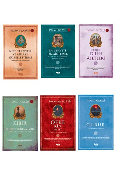 Çelik Yayınevi Gazali Seti Nefs Terbiyesi-iki Şehveti Dizginlemek-dilin Afetl...