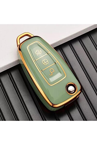 AYZ GARAGE F O R D Sustalı Material Tpu Husă pentru chei verde deschis