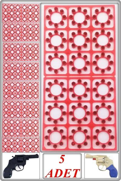 TAN EXPRESS 18x8'li Kapsül Mermi Şeridi 5 Adet - Toplam 720 Adet Atış