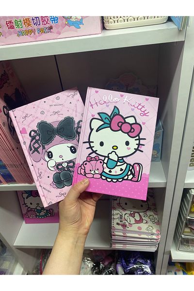 SANRIO دفتر ملاحظات ذو غلاف صلب لشخصية سانريو - جدول الأعمال قطعة واحدة