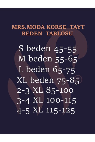 MRS.MODA Toparlayıcı Ve Incelten Etkili Kaydırmaz Lastikli Süper Yüksek Bel Korse Tayt
