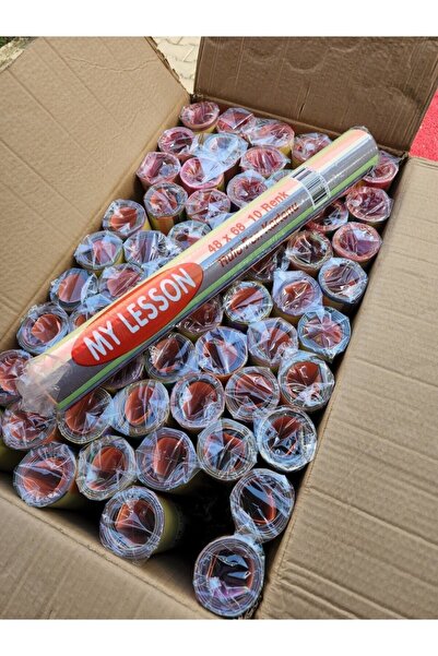 Mçb Group كرتونة خلفية مقاس 48 × 68 سم - 100 لفة بألوان متنوعة، 10 قطع