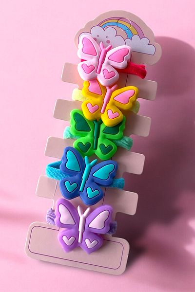 TAKIŞTIR Colorful Butterfly Figured Children's Buckle Set