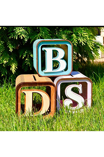 E&M DESİNG WORD KUTU HARF KUMBARA