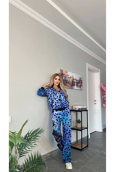 bonibon butikk Leopard Print Women's 2-piece Set - Digital Fabric, Long Sleeve