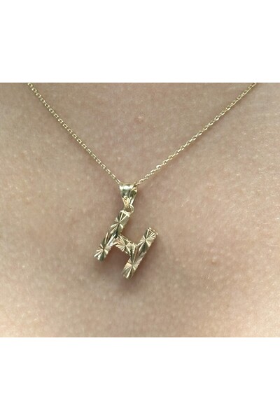 Hakan Güler Kuyumculuk 14 Ayar Altın 3 Boyutlu H Harfi