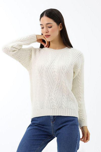 Devinka Women's Braided Knitwear Sweater