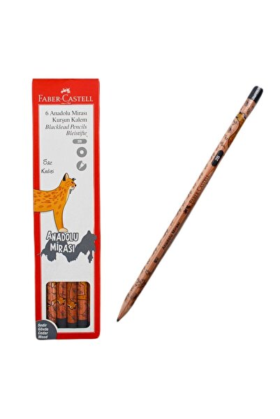 Faber Castell Faber-castell Anadolu Mirası Saz Kedisi 2b Kurşun Kalem 6 Lı