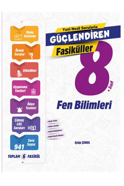 Efsane Yayınları 8.Sınıf Ankara Güçlendiren Fasiküller FEN BİLİMLERİ / 6 Fasi...