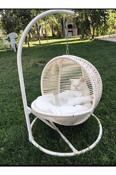 lüxperi Kedi Salıncağı & Yatağı Beyaz