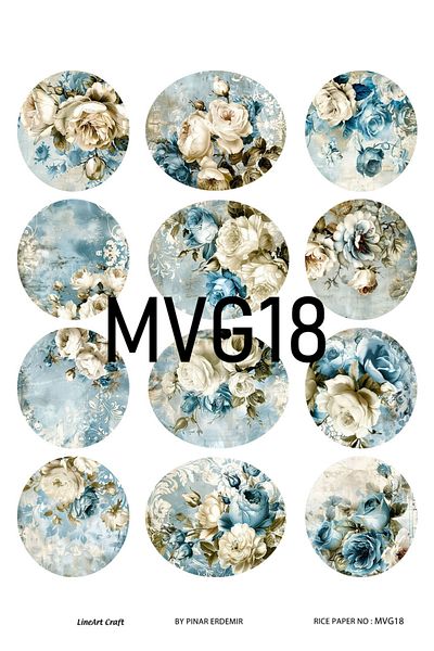 LİNEART Brass Patterned Lineart Decopage Paper - La-Mvg18