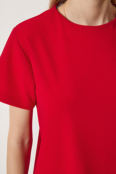 PLA STORE Kırmızı Yazlık Elbise