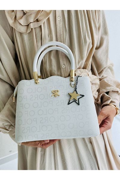 Çanta Trend Geantă de mână Polo colorată pentru femei - Curea lungă reglabilă și detaliu accesorii