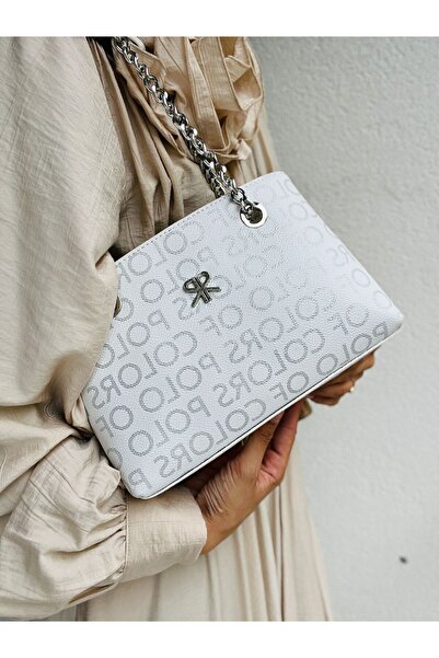 Çanta Trend Geantă de umăr pentru femei cu 4 compartimente, cu curea de lanț și curea lungă reglabilă - Polo Of Colors