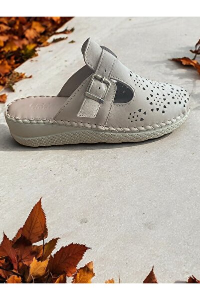 Ercan Μοντέλο 6508 - Παντόφλες με κλειστά δάχτυλα από γνήσιο δέρμα