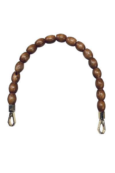 EleganTShoP Ahşap Boncuklu Çanta Sapı 40 cm YML12