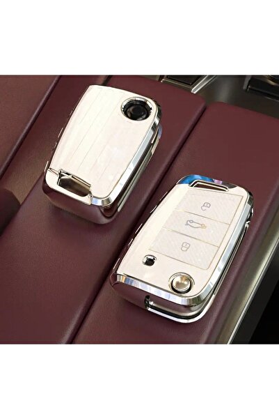 emii auto spare parts غطاء مفتاح لسيارة فولكس فاجن سيات سكودا مع مفتاح، حافظة...