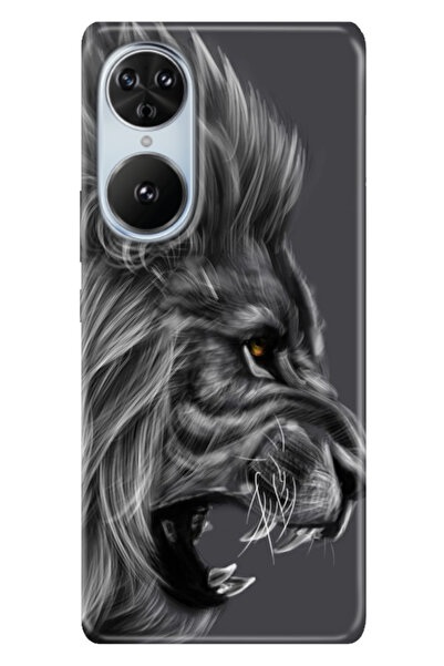 Reeder S19 Max Pro S Edge Kılıf Telefon Kılıfı Baskılı Kara Aslan