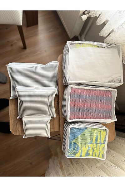 HOMELİFE EV TEKSTİL 6 Piece 1st Quality Suitcase Organizer Suitcase Organizer