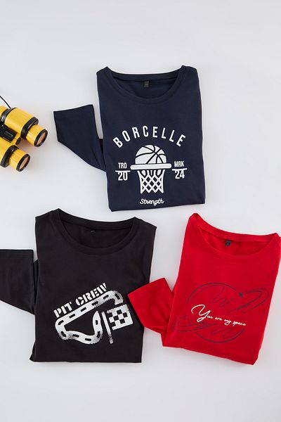 TRENDYOLKIDS Red-Indigo-Black 3-Piece Printed Cotton T-Shirts for Boys Tkdaw25Ts00012