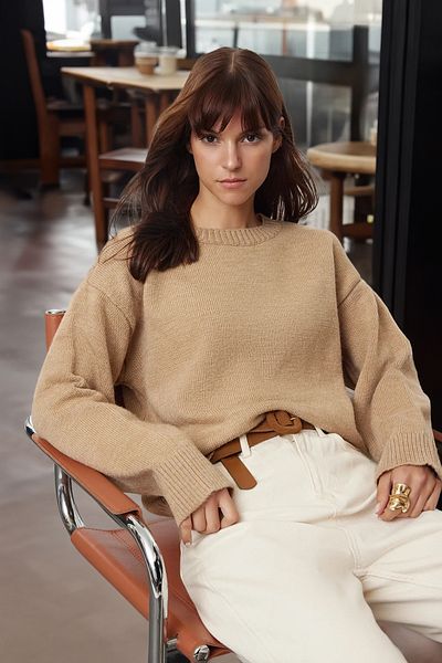 Trendyol Collection Pulover din tricotaje din nurcă cu textura moale - Potrivire largă TWOAW25KZ00126