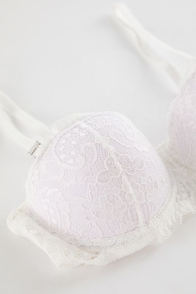 Trendyol Collection Λευκό κορδόνι με λουράκι με στράπλες πλεκτό σουτιέν THMSS24SU00021